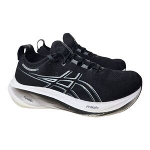 ASICS Gel-Nimbus 26 Womens Running Shoes Size 10 Wide Black Cushioned Athletic